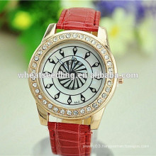 2015 windmill dial leather band vintage leather lady watch